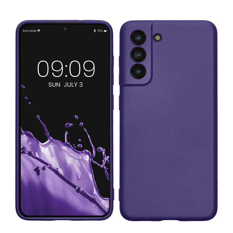kwmobile Handyhülle für Samsung Galaxy S21 FE Hülle - Silikon Case - Schutzhülle Cover