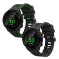 kwmobile Uhrenarmband für Garmin Forerunner 55 / Forerunner 165 / 245 / 645 / 570 42mm Armband Fitnesstracker Band Set Ersatzarmband Smartwatch