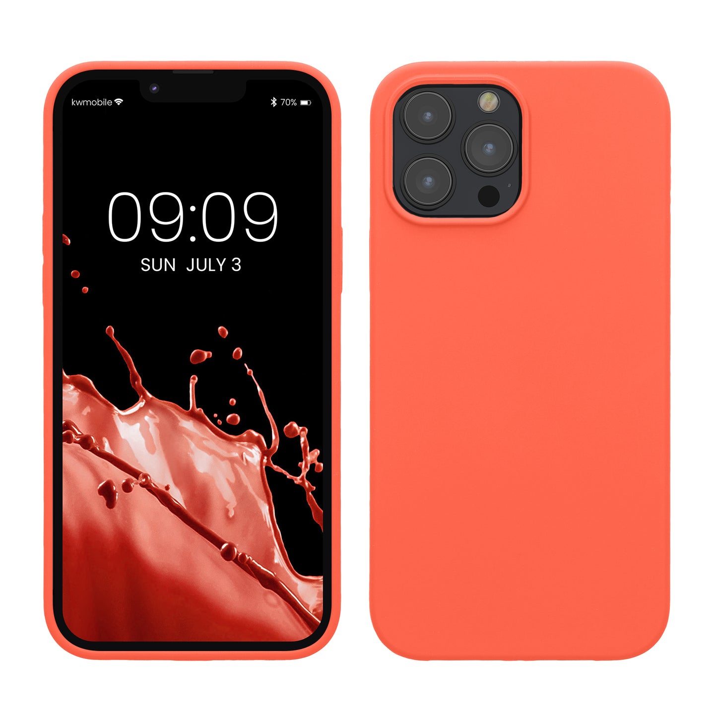 kwmobile Handyhülle für iPhone 13 Pro Max Case Silikon kabelloses Laden