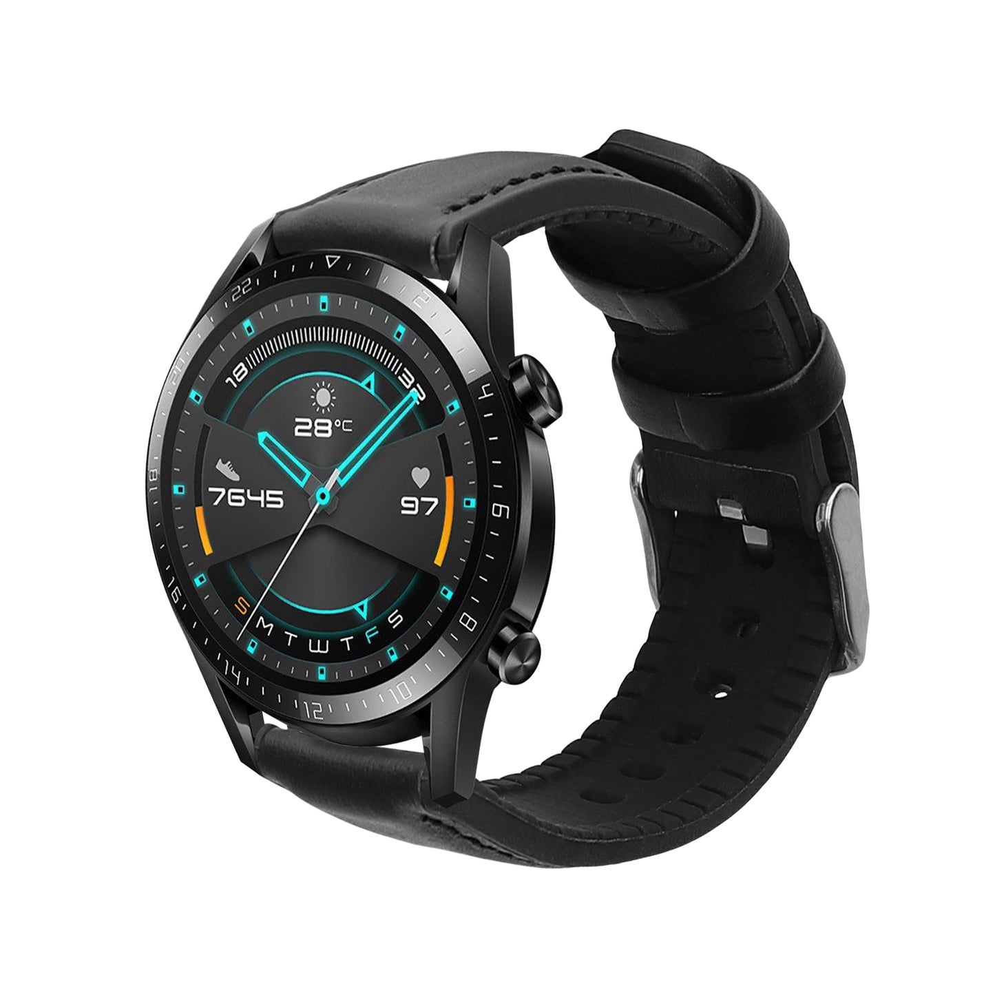 kwmobile Uhrenarmband für Huawei Watch GT / GT2 / GT3 (46mm) Armband Ersatzarmband für Fitnesstracker mit Uhrenverschluss Wechselarmband Smartwatch