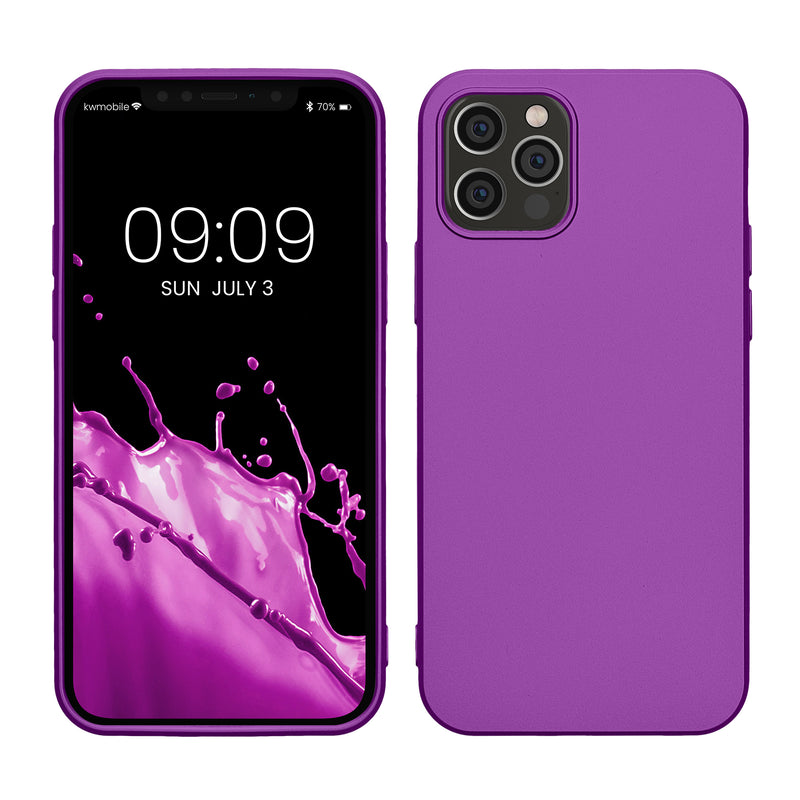 kwmobile Handyhülle für Apple iPhone 12 / iPhone 12 Pro Hülle - Silikon Case - Schutzhülle Cover