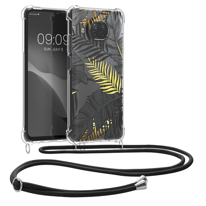 kwmobile Necklace Case kompatibel mit Xiaomi Mi 10T Lite Hülle Silikon Cover mit Handykette Transparent Magnolien