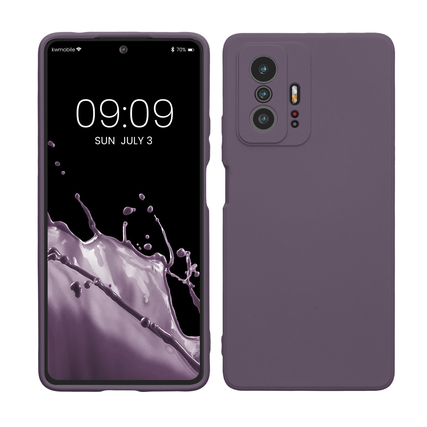 kwmobile Hülle kompatibel mit Xiaomi 11T / 11T Pro Hülle - Schutzhülle für kabelloses Laden - Case
