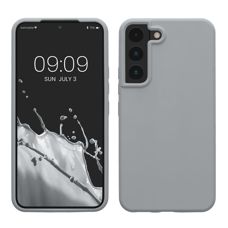 kwmobile Schutzhülle kompatibel mit Samsung S22 Hülle Silikon Case Handyhülle weiche Oberfläche kabelloses Laden