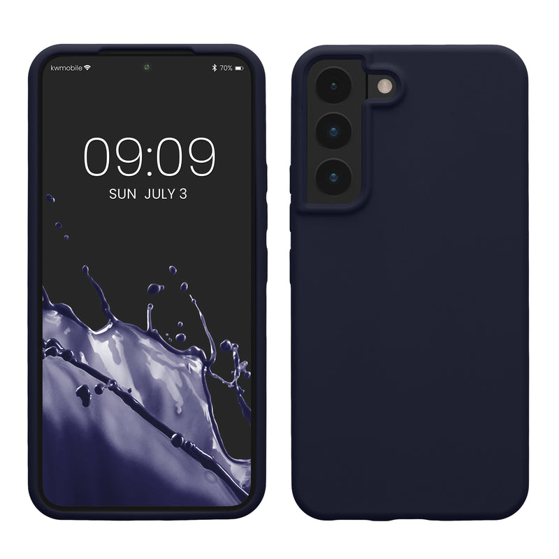 kwmobile Schutzhülle kompatibel mit Samsung S22 Hülle Silikon Case Handyhülle weiche Oberfläche kabelloses Laden