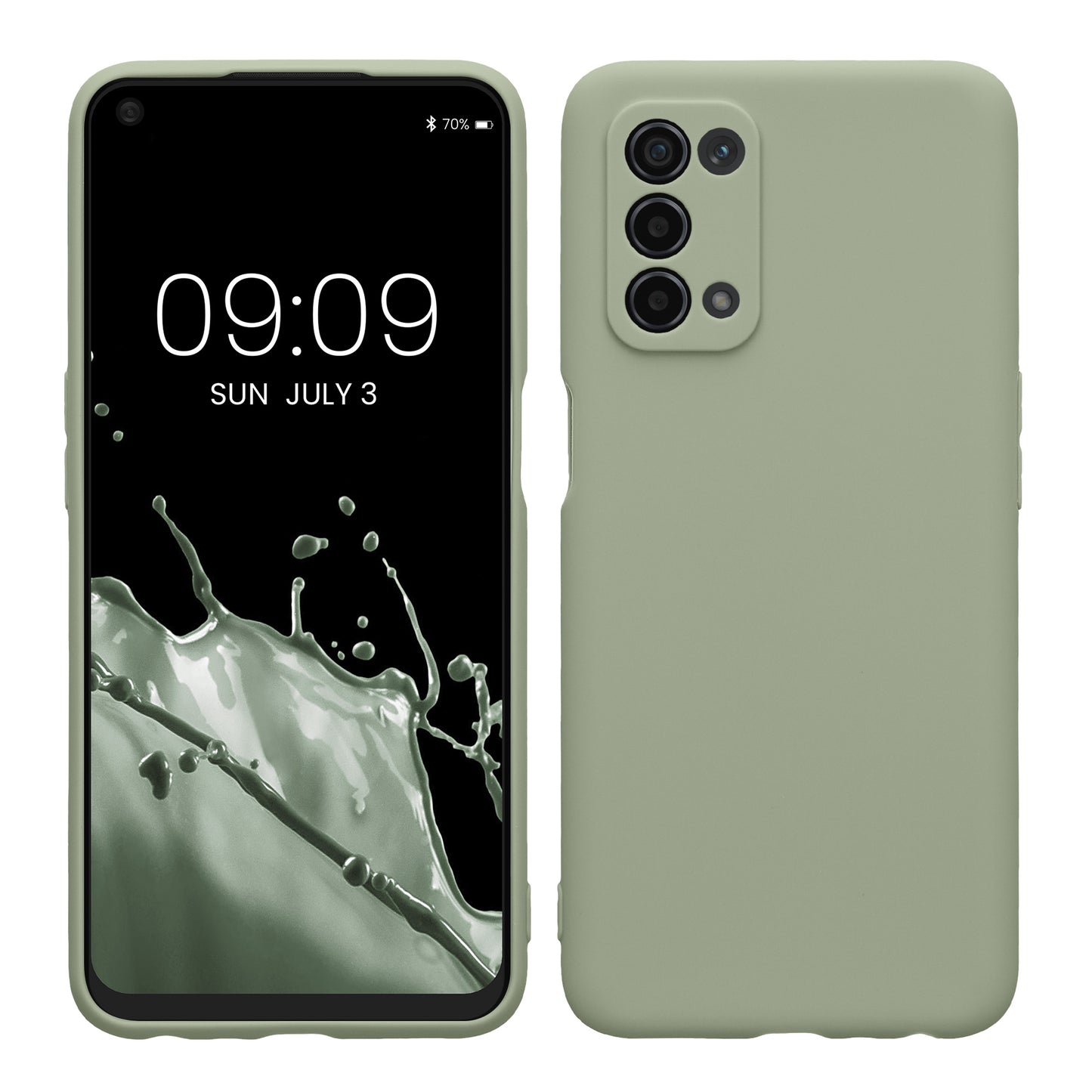 kwmobile Handyhülle für Oppo A74 (5G) / A54 (5G) Hülle - weiches Handy Silikon Case - Schutzhülle Cover