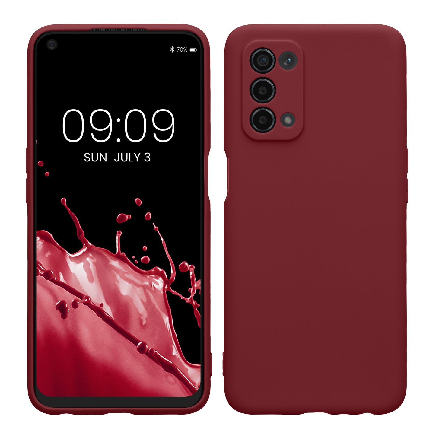 kwmobile Handyhülle für Oppo A74 (5G) / A54 (5G) Hülle - weiches Handy Silikon Case - Schutzhülle Cover