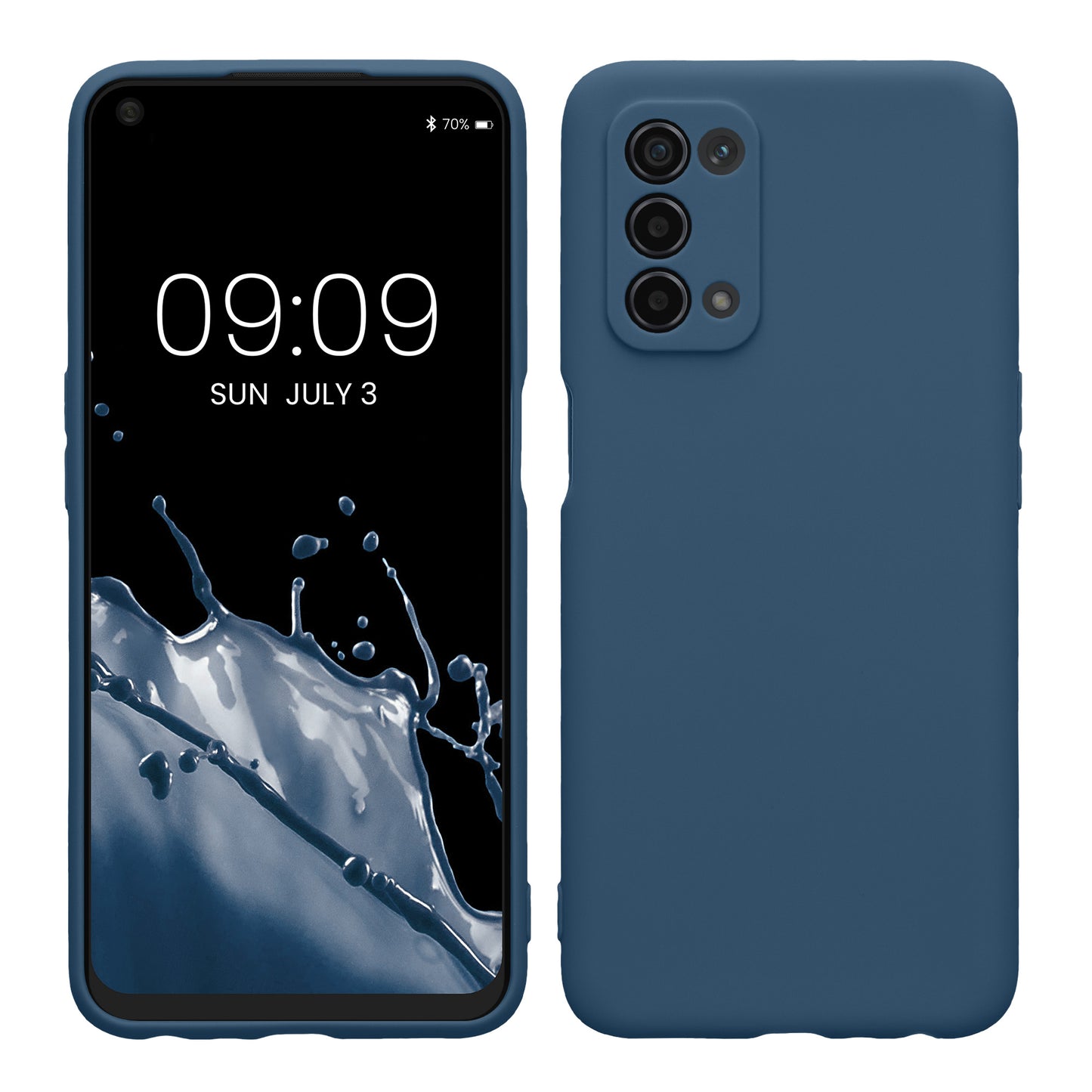 kwmobile Handyhülle für Oppo A74 (5G) / A54 (5G) Hülle - weiches Handy Silikon Case - Schutzhülle Cover