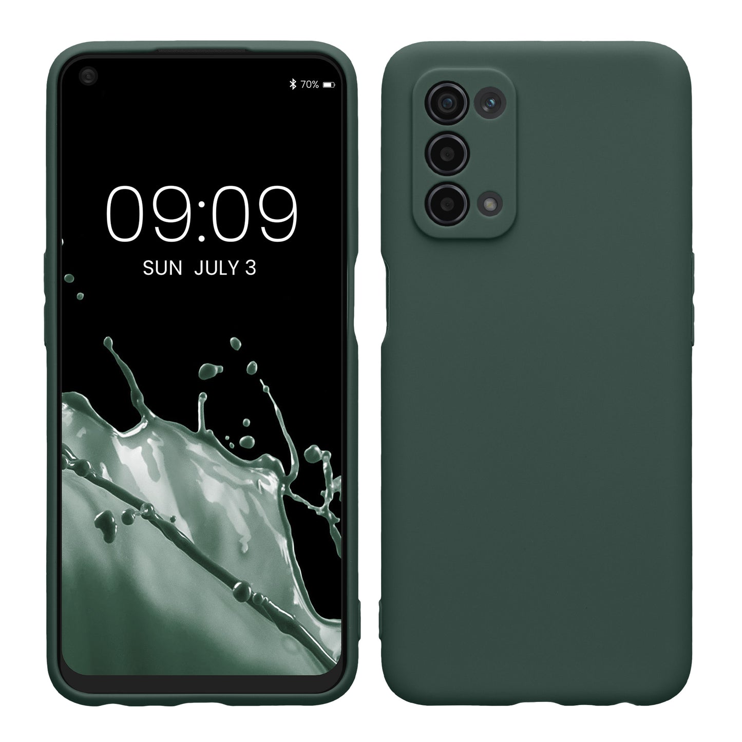 kwmobile Handyhülle für Oppo A74 (5G) / A54 (5G) Hülle - weiches Handy Silikon Case - Schutzhülle Cover