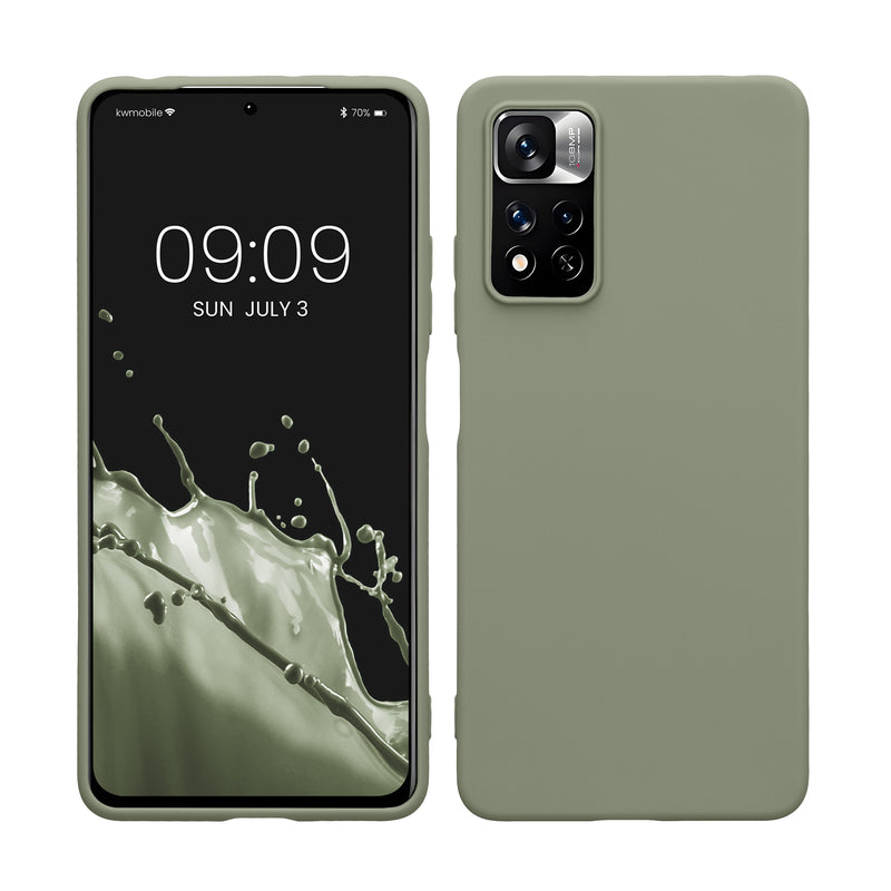 kwmobile Handyhülle für Xiaomi Redmi Note 11 Pro / Note 11 Pro (5G) / Note 12 Pro (4G) Hülle - Kabelloses Laden - Schutzhülle Cover