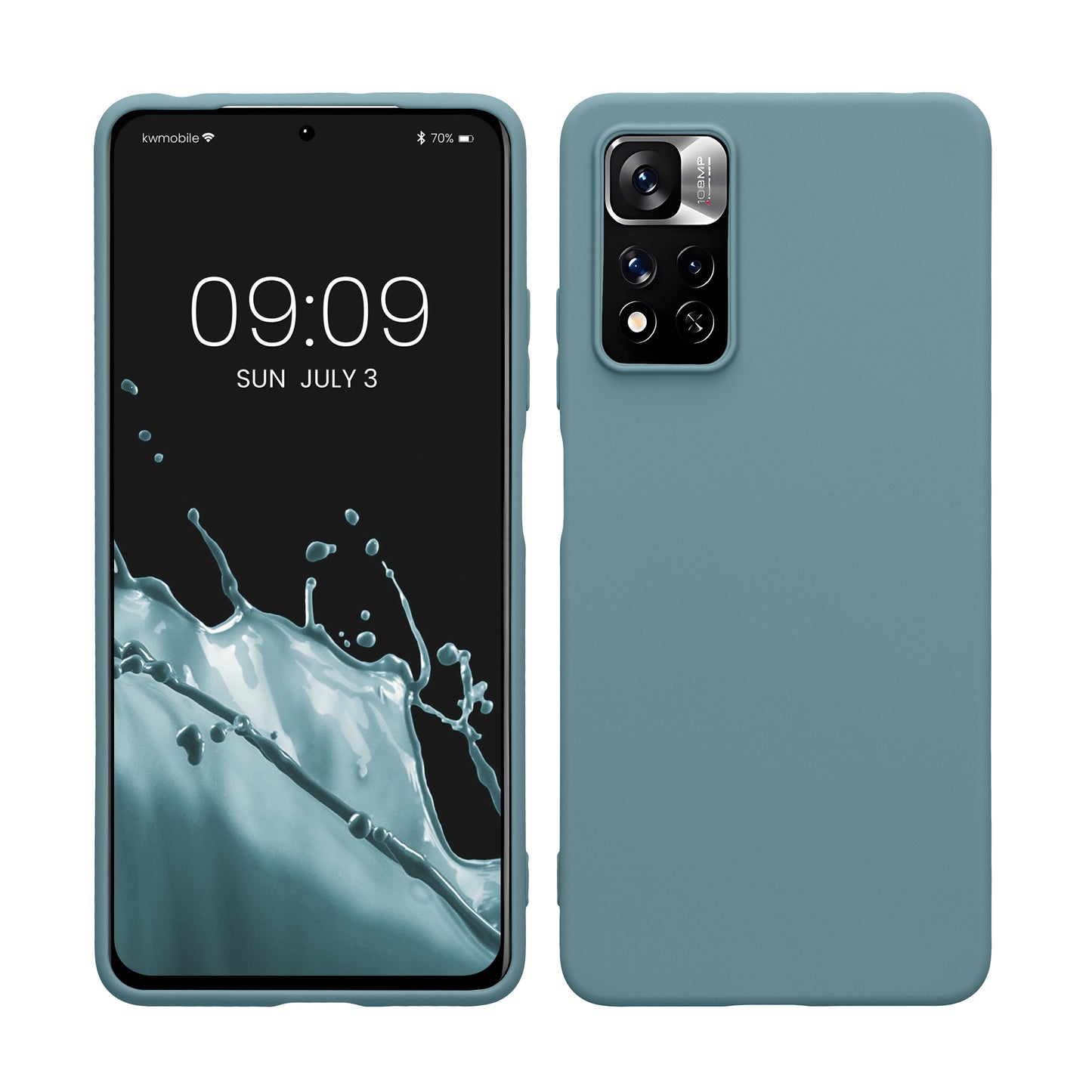 kwmobile Handyhülle für Xiaomi Redmi Note 11 Pro / Note 11 Pro (5G) / Note 12 Pro (4G) Hülle - Kabelloses Laden - Schutzhülle Cover