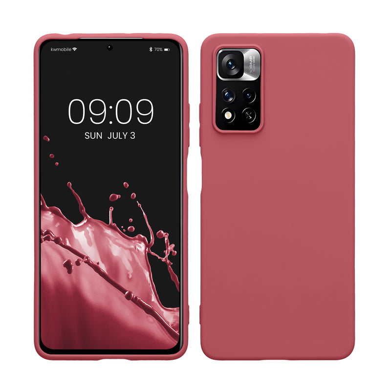 kwmobile Handyhülle für Xiaomi Redmi Note 11 Pro / Note 11 Pro (5G) / Note 12 Pro (4G) Hülle - Kabelloses Laden - Schutzhülle Cover