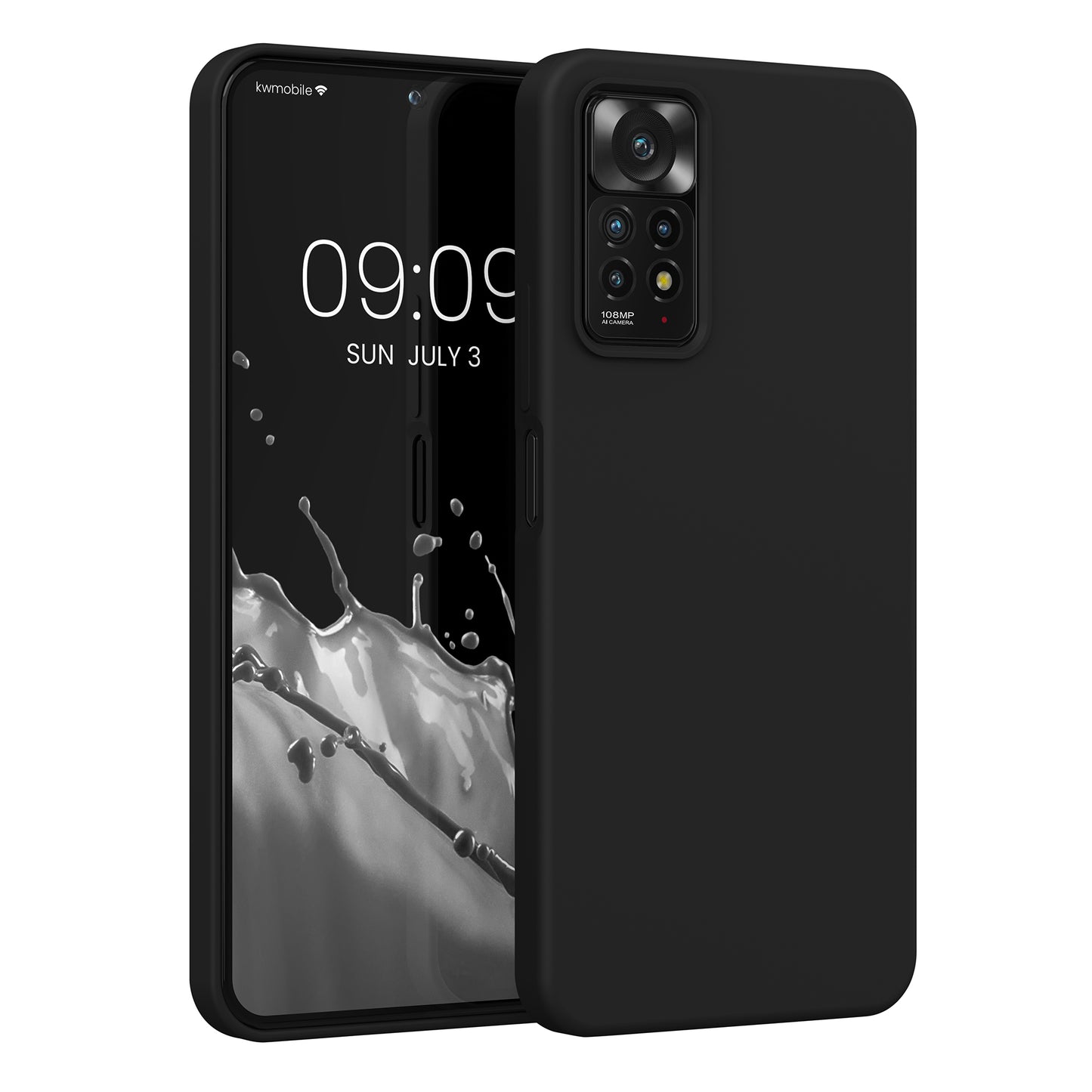 kwmobile Handyhülle für Xiaomi Redmi Note 11 Pro / Note 11 Pro (5G) / Note 12 Pro (4G) Hülle - Case Silikon - Kabelloses Laden - Schutzhülle Cover