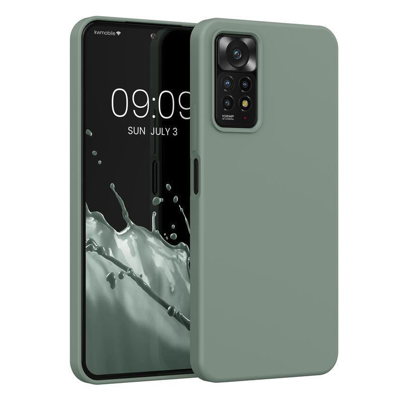 kwmobile Handyhülle für Xiaomi Redmi Note 11 Pro / Note 11 Pro (5G) / Note 12 Pro (4G) Hülle - Case Silikon - Kabelloses Laden - Schutzhülle Cover