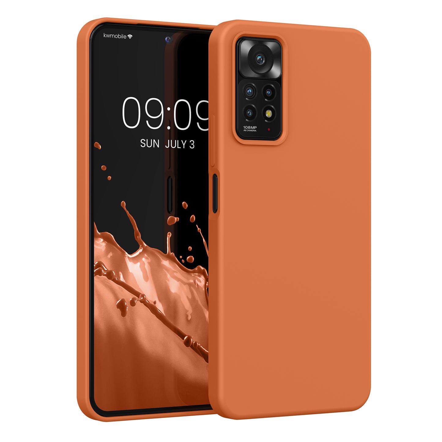kwmobile Handyhülle für Xiaomi Redmi Note 11 Pro / Note 11 Pro (5G) / Note 12 Pro (4G) Hülle - Case Silikon - Kabelloses Laden - Schutzhülle Cover