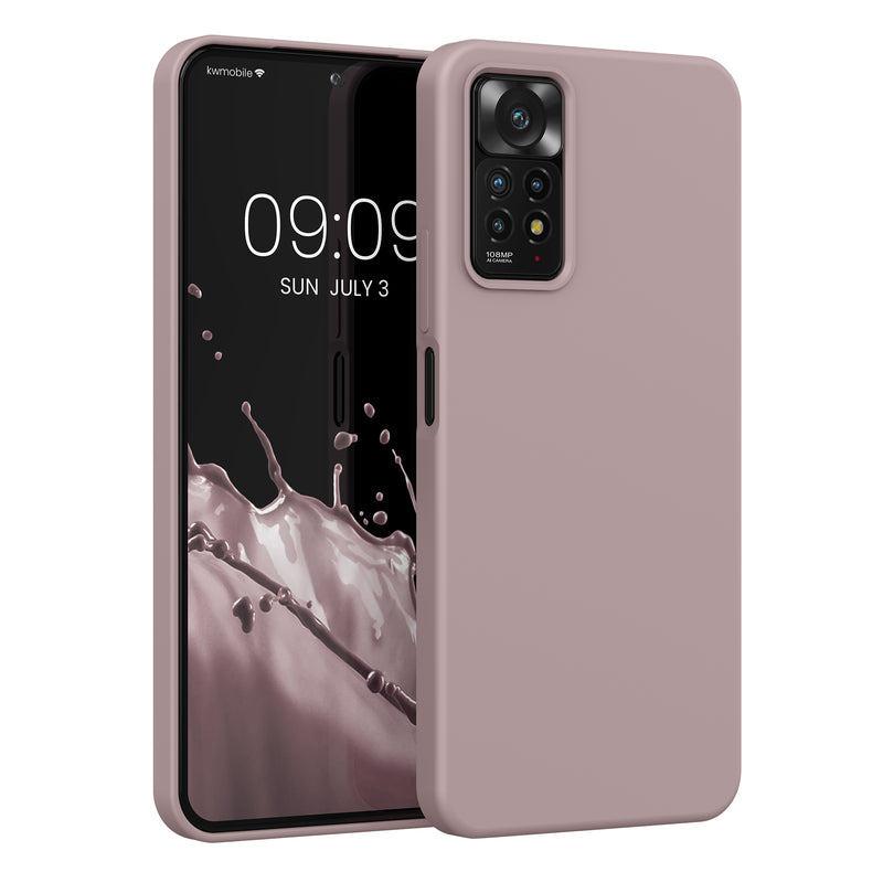 kwmobile Handyhülle für Xiaomi Redmi Note 11 Pro / Note 11 Pro (5G) / Note 12 Pro (4G) Hülle - Case Silikon - Kabelloses Laden - Schutzhülle Cover