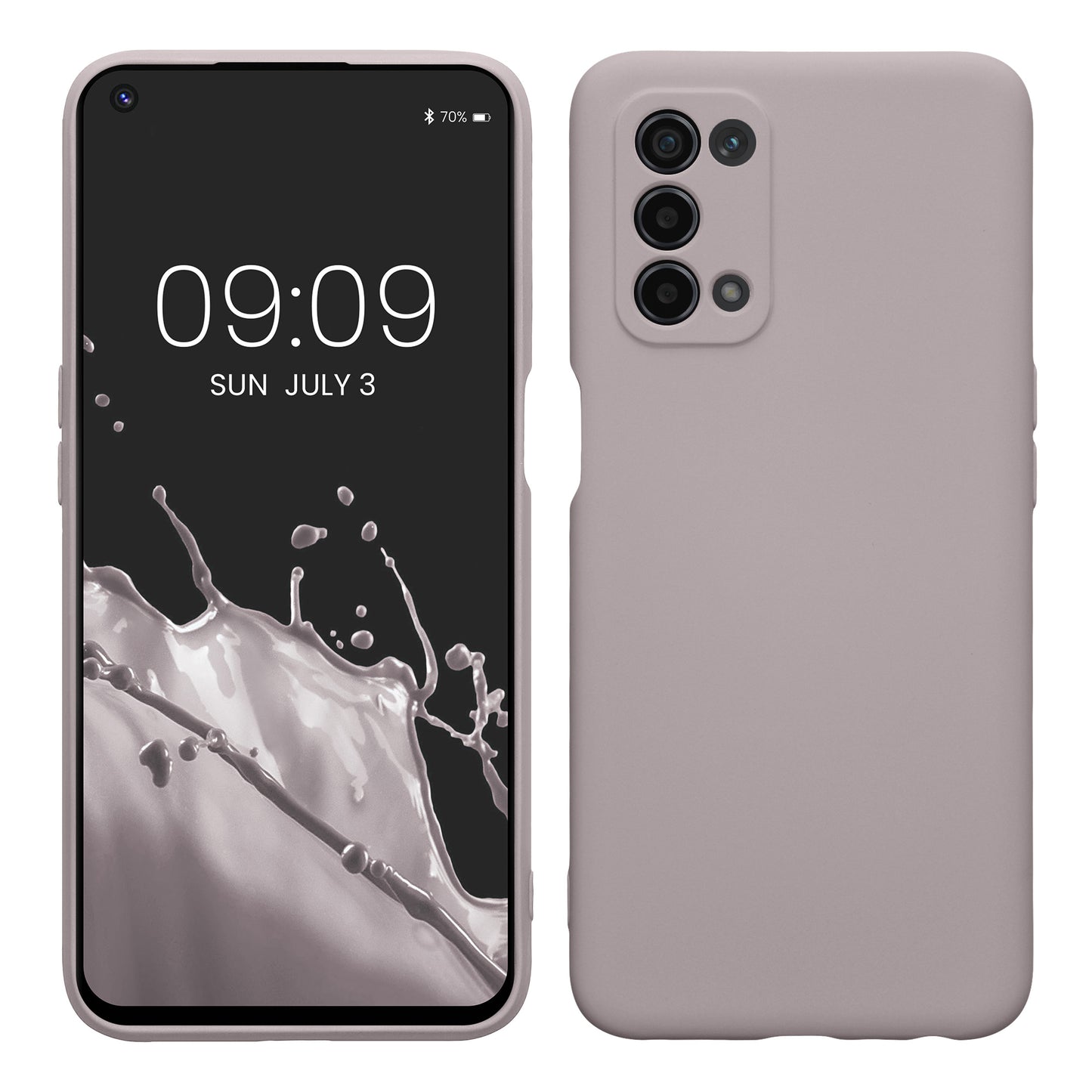 kwmobile Slim Case kompatibel mit Oppo A74 (5G) / A54 (5G) Hülle - Handyhülle aus Silikon