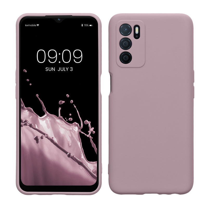 kwmobile Slim Case kompatibel mit Oppo A16 / A16s / A54s Hülle - Handyhülle aus Silikon