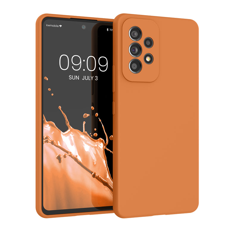 kwmobile Handyhülle für Samsung Galaxy A53 5G Hülle - Case Silikon - Kabelloses Laden - Schutzhülle Cover