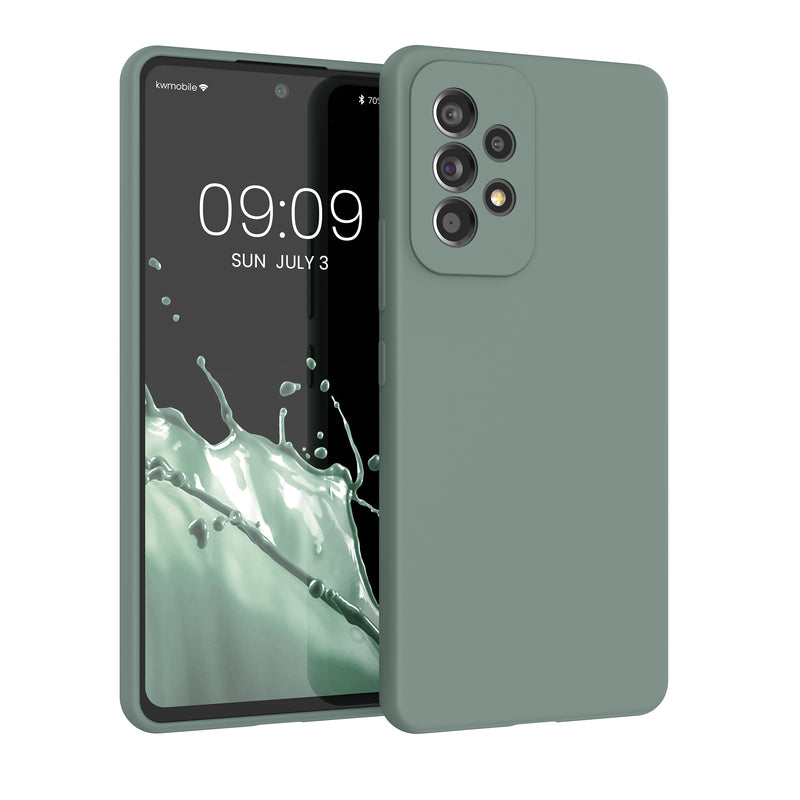 kwmobile Handyhülle für Samsung Galaxy A53 5G Hülle - Case Silikon - Kabelloses Laden - Schutzhülle Cover