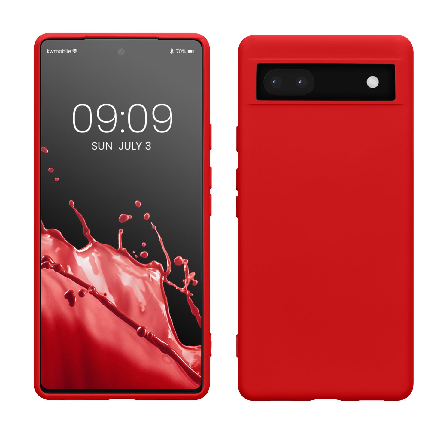kwmobile Hülle kompatibel mit Google Pixel 6a Schutzhülle für kabelloses Laden Case