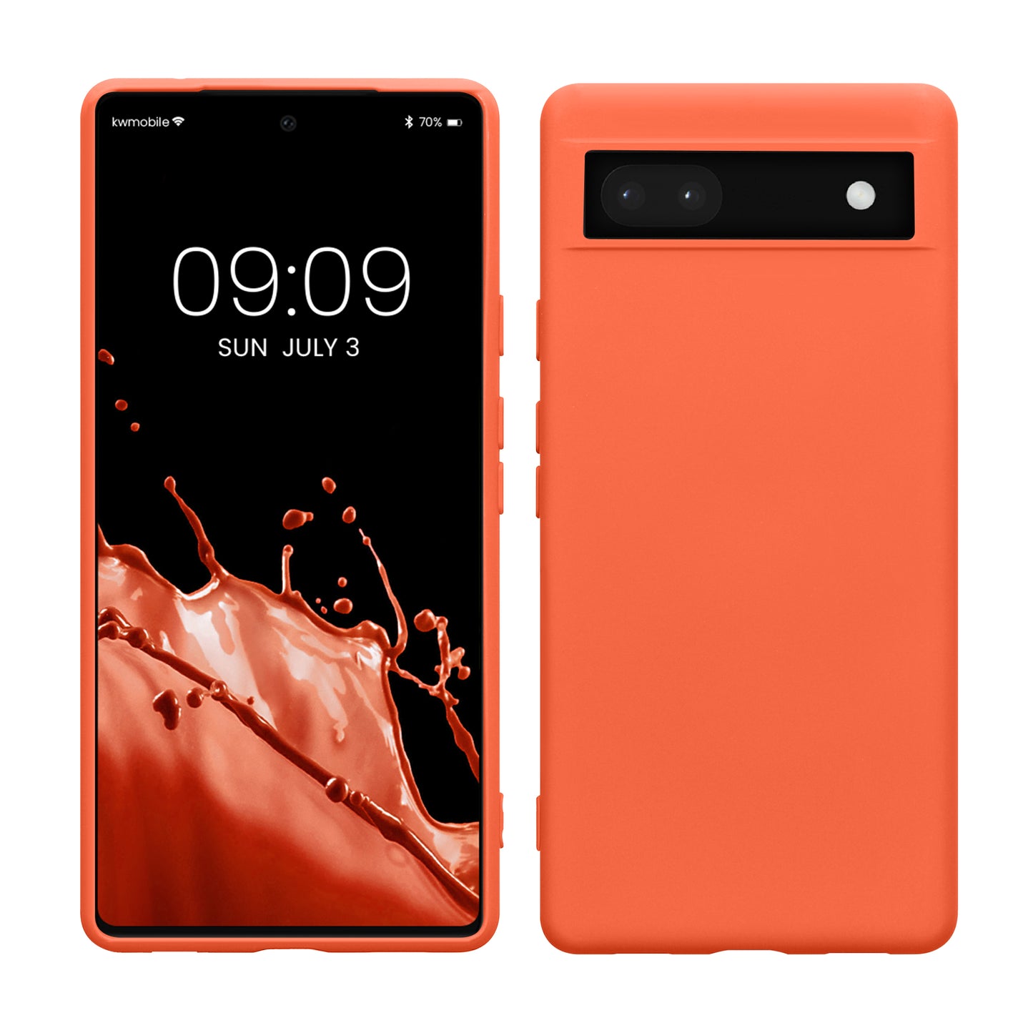 kwmobile Hülle kompatibel mit Google Pixel 6a Schutzhülle für kabelloses Laden Case