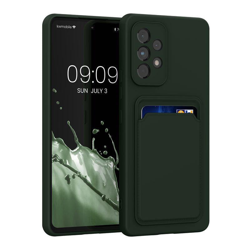 kwmobile Handyhülle kompatibel mit Samsung Galaxy A53 5G Hülle - Handy Cover mit Fach für Karten