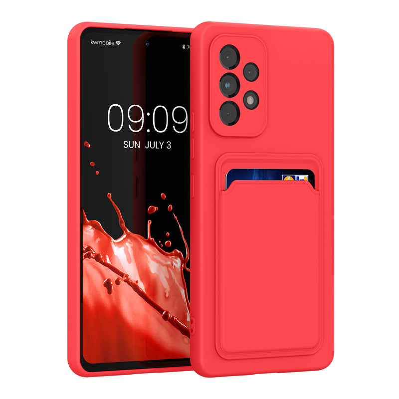 kwmobile Handyhülle kompatibel mit Samsung Galaxy A53 5G Hülle - Handy Cover mit Fach für Karten