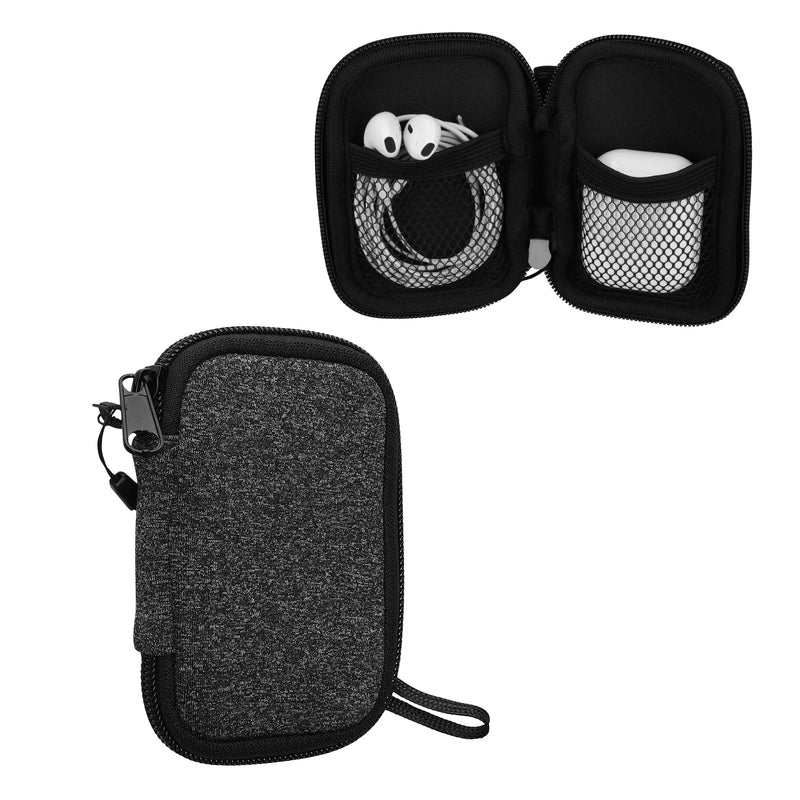 kwmobile In-Ear Kopfhörer Tasche kompatibel mit in-ear Headphones - Hülle Cover Case - 6 x 9 cm Innenmaße - Etui