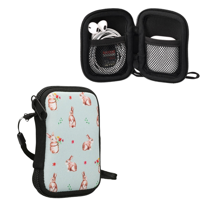 kwmobile In-Ear Kopfhörer Tasche kompatibel mit in-ear Headphones - Hülle Cover Case - 6 x 9 cm Innenmaße - Etui
