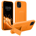 kwmobile Handyhülle für Apple iPhone 13 mit Fingerhalter und Stand Schutzhülle Cover