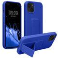 kwmobile Handyhülle für Apple iPhone 13 mit Fingerhalter und Stand Schutzhülle Cover