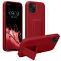 kwmobile Handyhülle für Apple iPhone 13 mit Fingerhalter und Stand Schutzhülle Cover