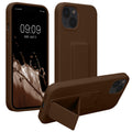kwmobile Handyhülle für Apple iPhone 13 mit Fingerhalter und Stand Schutzhülle Cover