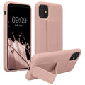 kwmobile Handyhülle für Apple iPhone 11 mit Fingerhalter und Stand Schutzhülle Cover