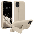 kwmobile Handyhülle für Apple iPhone 11 mit Fingerhalter und Stand Schutzhülle Cover