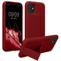 kwmobile Handyhülle für Apple iPhone 11 mit Fingerhalter und Stand Schutzhülle Cover