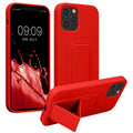 kwmobile Handyhülle für Apple iPhone 12 / iPhone 12 Pro mit Fingerhalter und Stand Schutzhülle Cover