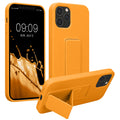 kwmobile Handyhülle für Apple iPhone 12 / iPhone 12 Pro mit Fingerhalter und Stand Schutzhülle Cover