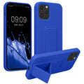 kwmobile Handyhülle für Apple iPhone 12 / iPhone 12 Pro mit Fingerhalter und Stand Schutzhülle Cover