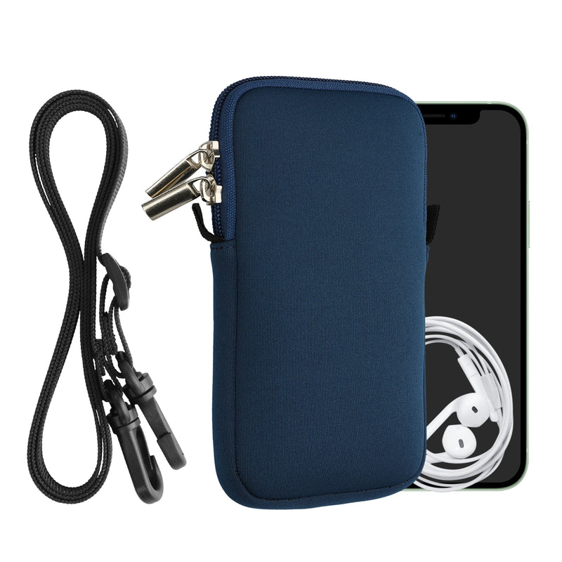 kwmobile Handytasche für Smartphones - Handy Tasche mit Handykette 15,2 x 8,3 cm Innenmaße