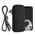kwmobile Handytasche für Smartphones - Handy Tasche mit Handykette 15,2 x 8,3 cm Innenmaße