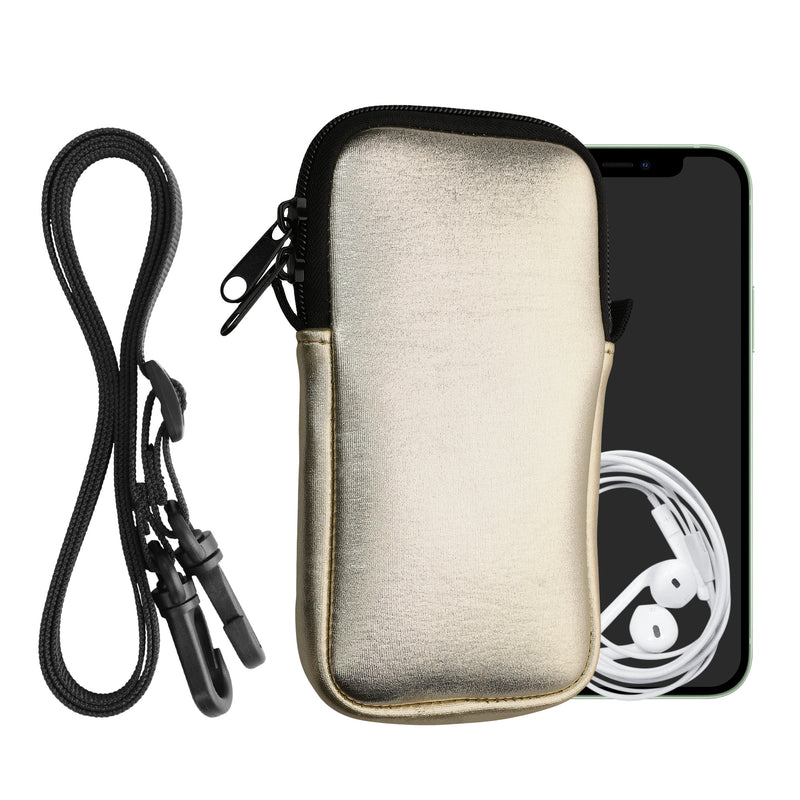 kwmobile Handytasche für Smartphones - Handy Tasche mit Handykette 15,2 x 8,3 cm Innenmaße