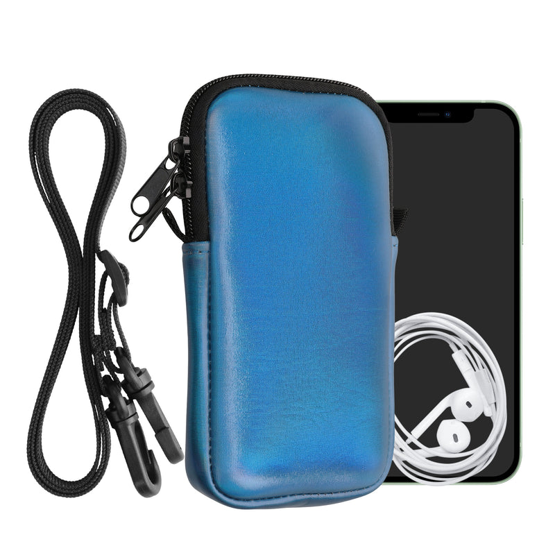 kwmobile Handytasche für Smartphones - Handy Tasche mit Handykette 15,2 x 8,3 cm Innenmaße