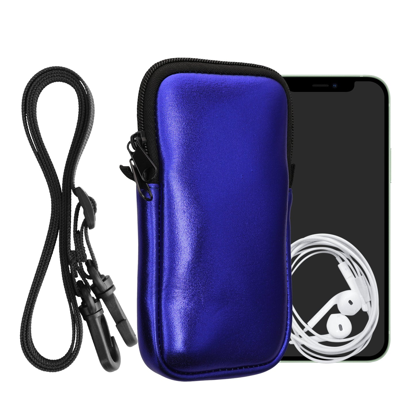 kwmobile Handytasche für Smartphones - Handy Tasche mit Handykette 15,2 x 8,3 cm Innenmaße