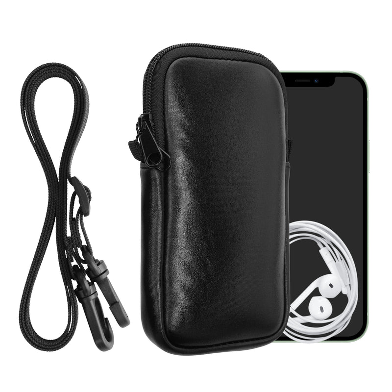 kwmobile Handytasche für Smartphones - Handy Tasche mit Handykette 15,2 x 8,3 cm Innenmaße