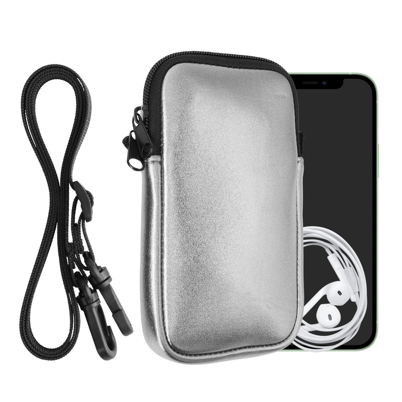 kwmobile Handytasche für Smartphones - Handy Tasche mit Handykette 15,2 x 8,3 cm Innenmaße