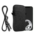 kwmobile Handytasche für Smartphones - Handy Tasche mit Handykette 15,2 x 8,3 cm Innenmaße