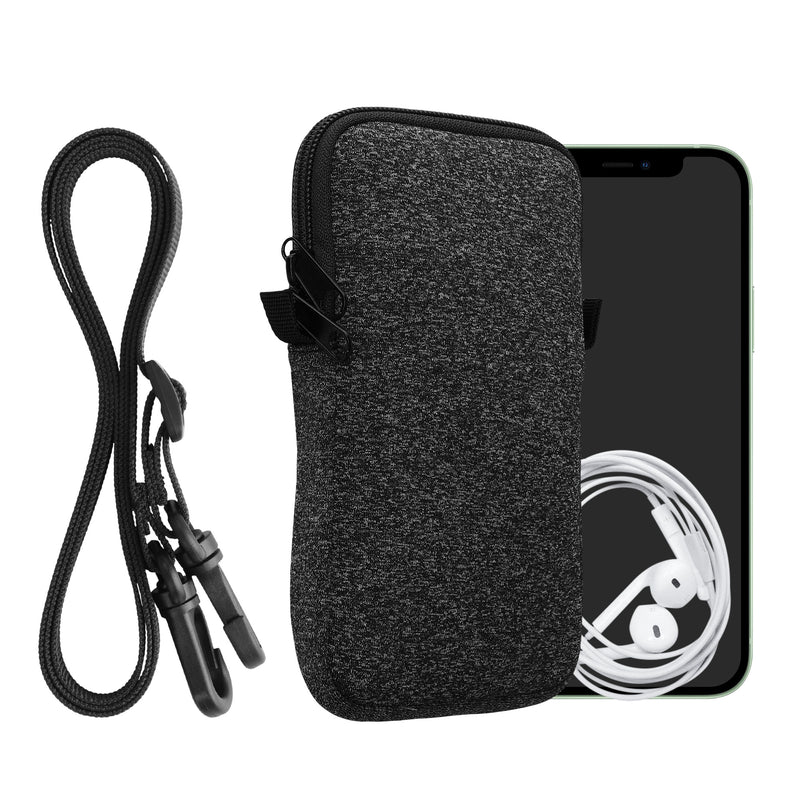 kwmobile Handytasche für Smartphones - Handy Tasche mit Handykette 15,2 x 8,3 cm Innenmaße