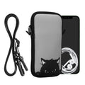 kwmobile Handytasche für Smartphones - Handy Tasche mit Kette 16,5 x 8,9 cm Innenmaße - Don't touch my Phone